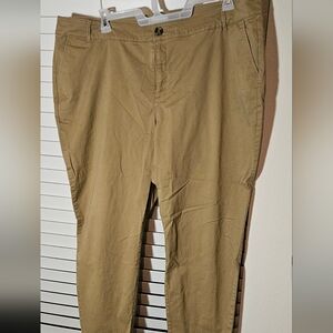 Ava &Viv Classic Skinny Tapered Kahki Pants